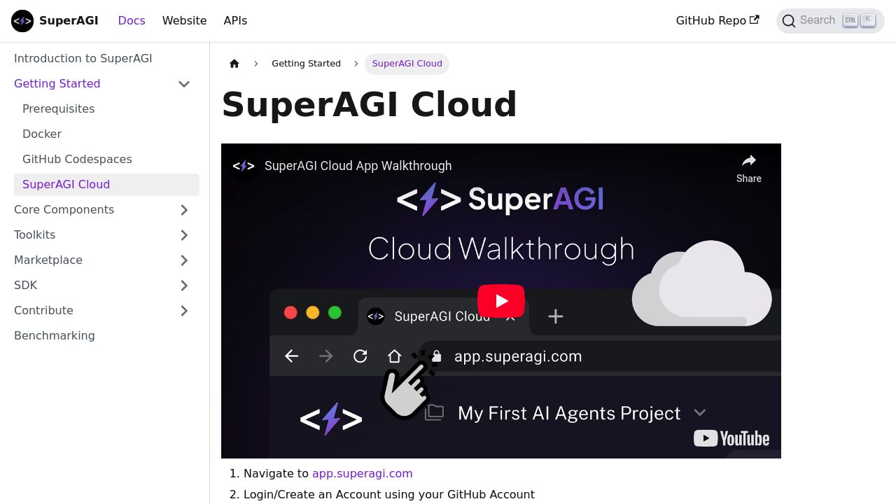 SuperAGI Cloud