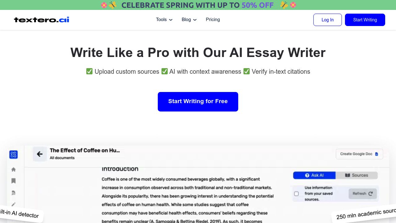 Textero AI Essay Writer