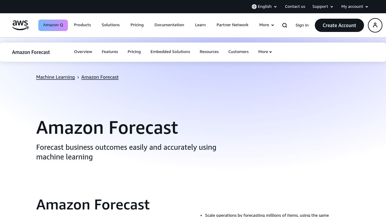 Amazon Forecast