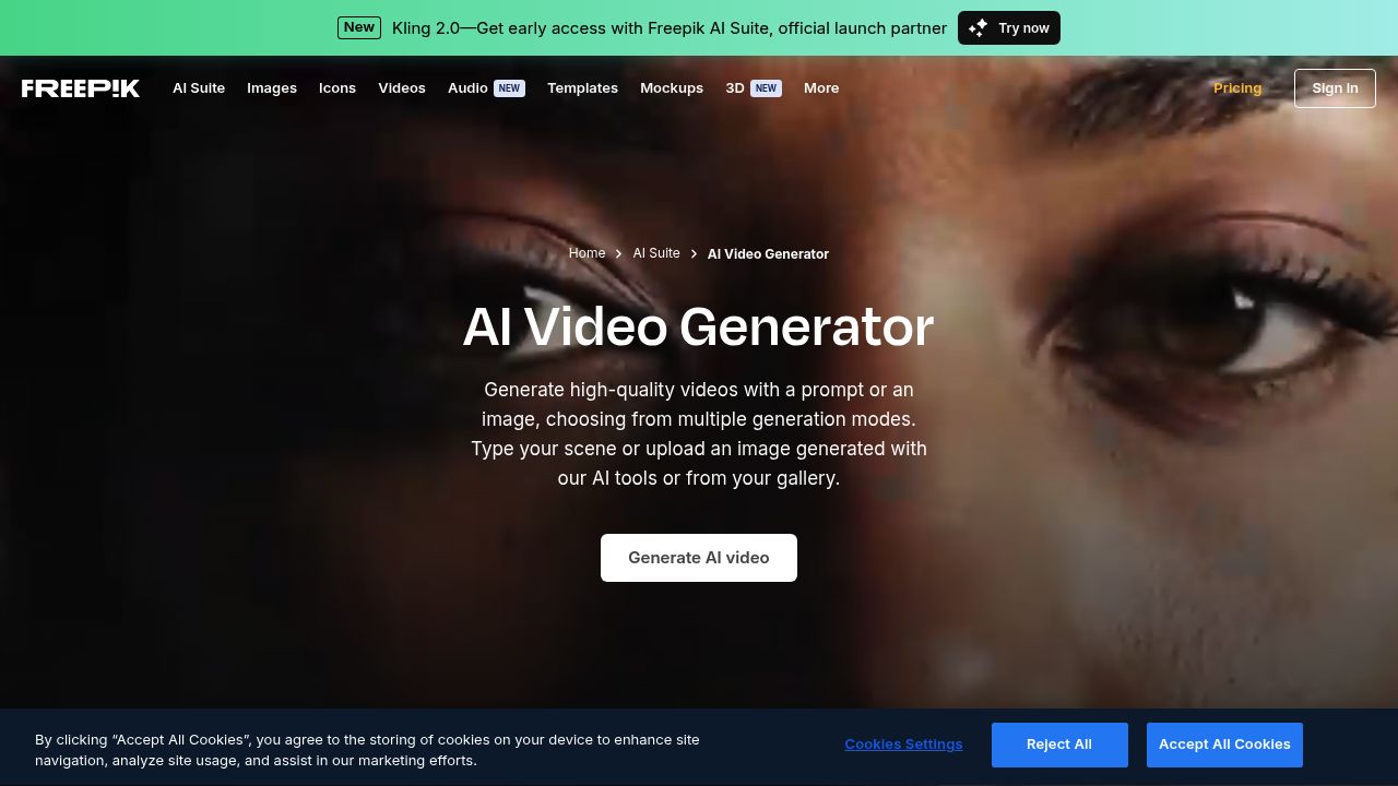 Freepik AI Video Generator