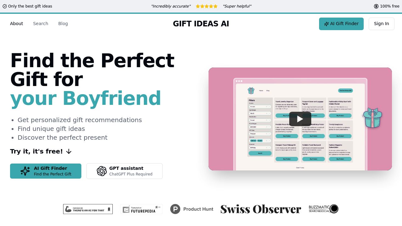 Gift Ideas AI