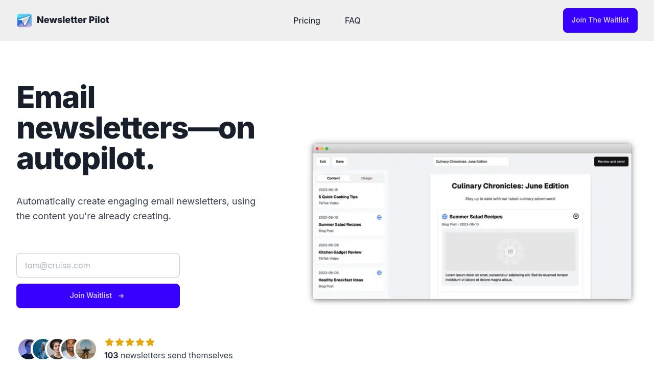Newsletter Pilot