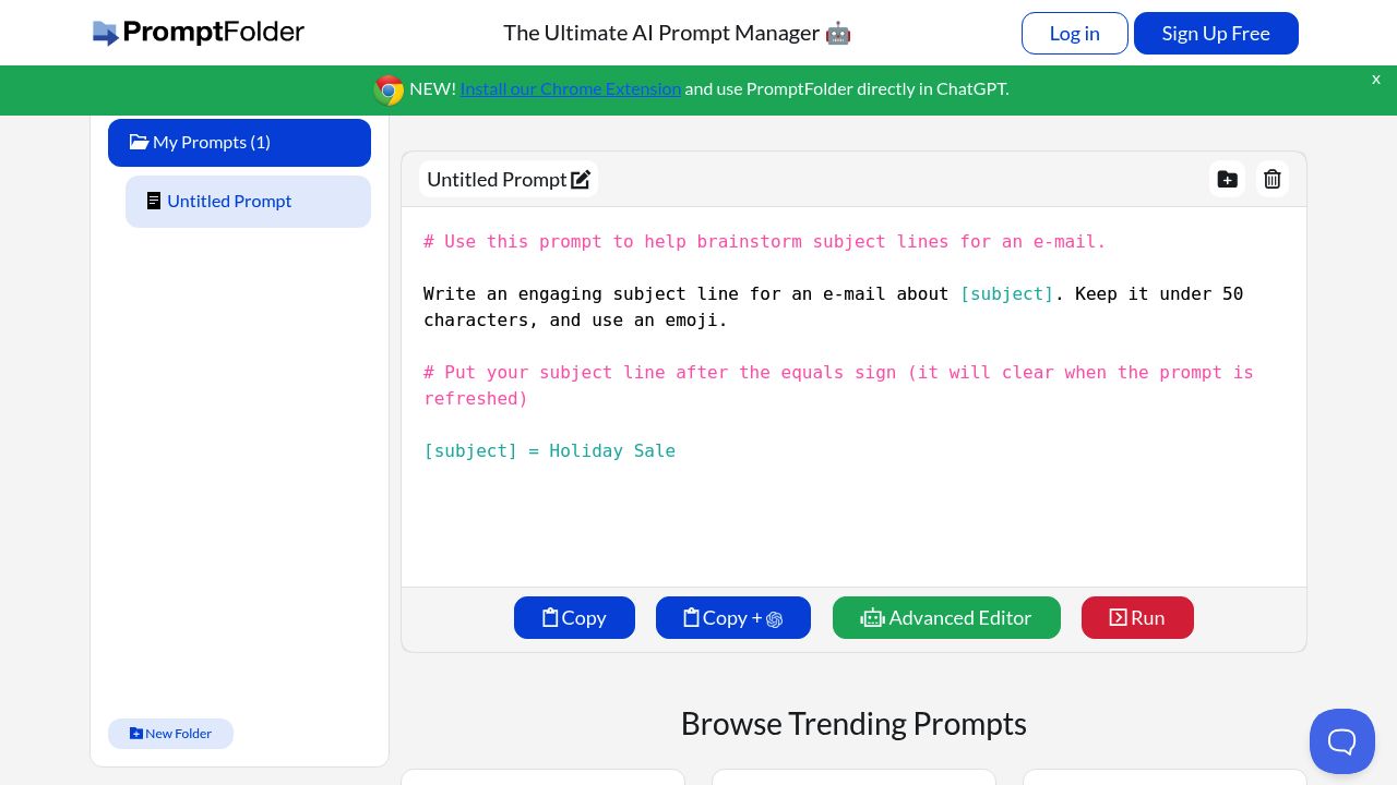 PromptFolder