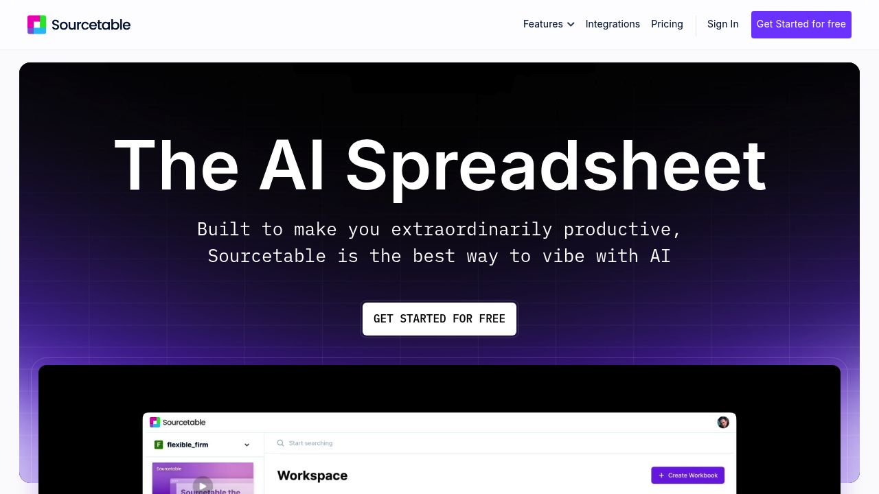 Sourcetable