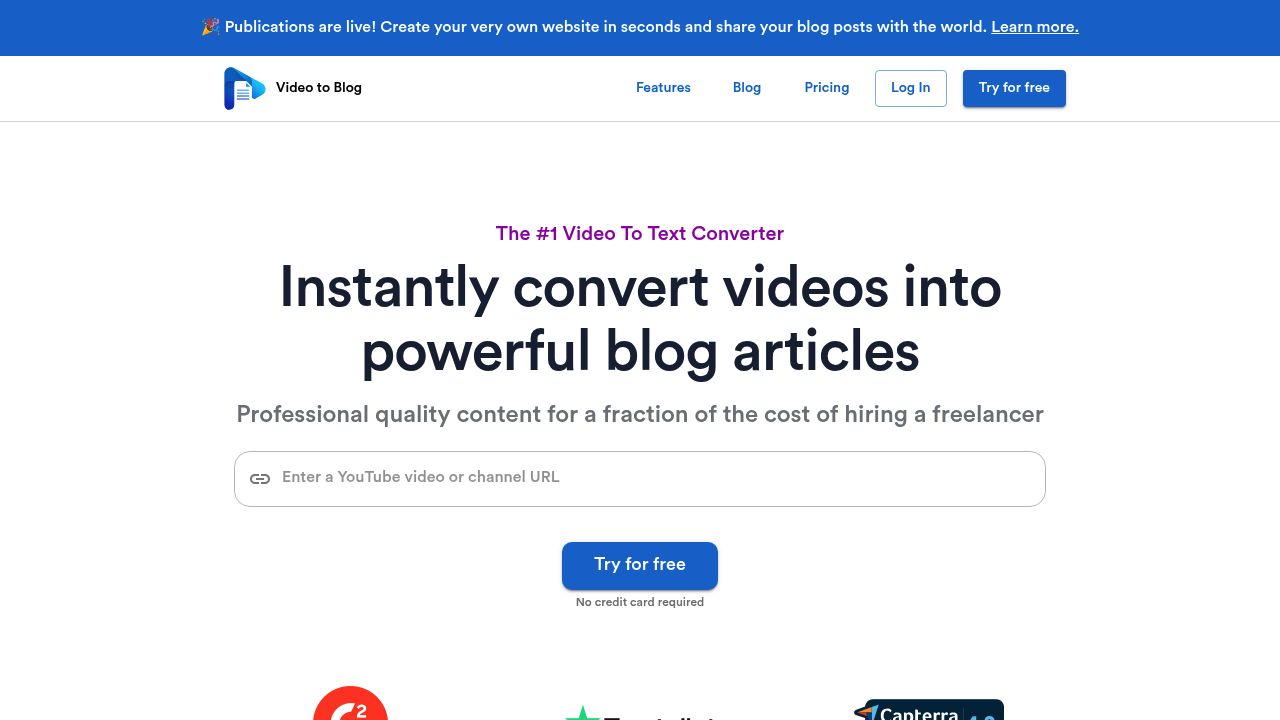 Video to Blog